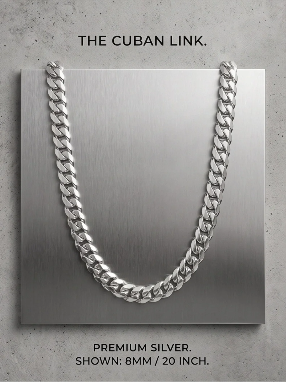 Brand New 925 Sterling Silver 22 Inch Curb Chain Neckl